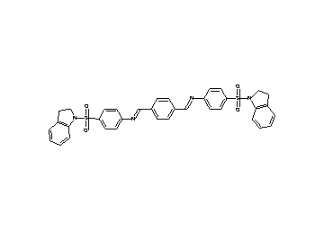 N,N'-[1,4-phenylenedi(methylylidene)]bis[4-(2,3-dihydro-1H-indol-1-ylsulfonyl)aniline]
