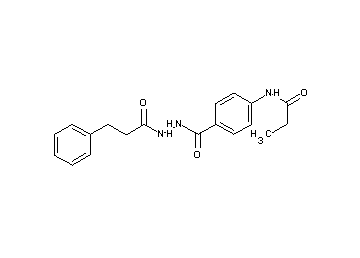 N-(4-{[2-(3-phenylpropanoyl)hydrazino]carbonyl}phenyl)propanamide