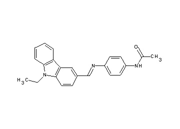 N-(4-{[(9-ethyl-9H-carbazol-3-yl)methylene]amino}phenyl)acetamide