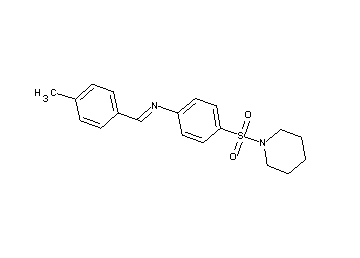N-(4-methylbenzylidene)-4-(1-piperidinylsulfonyl)aniline
