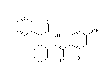 N'-[1-(2,4-dihydroxyphenyl)ethylidene]-2,2-diphenylacetohydrazide
