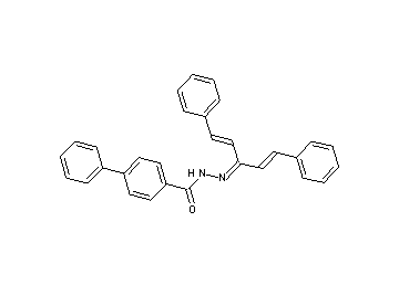 N'-[3-phenyl-1-(2-phenylvinyl)-2-propen-1-ylidene]-4-biphenylcarbohydrazide