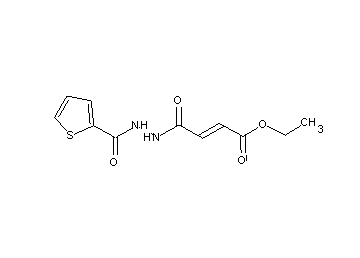 ethyl 4-oxo-4-[2-(2-thienylcarbonyl)hydrazino]-2-butenoate