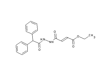 ethyl 4-[2-(diphenylacetyl)hydrazino]-4-oxo-2-butenoate