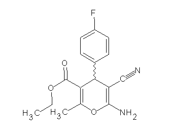 ethyl 6-amino-5-cyano-4-(4-fluorophenyl)-2-methyl-4H-pyran-3-carboxylate