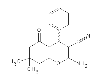 2-amino-7,7-dimethyl-5-oxo-4-phenyl-5,6,7,8-tetrahydro-4H-chromene-3-carbonitrile - Click Image to Close