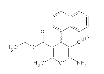 ethyl 6-amino-5-cyano-2-methyl-4-(1-naphthyl)-4H-pyran-3-carboxylate