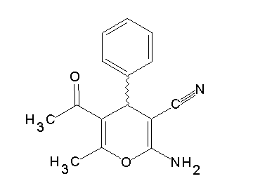 5-acetyl-2-amino-6-methyl-4-phenyl-4H-pyran-3-carbonitrile