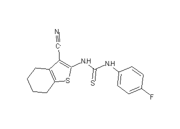 N-(3-cyano-4,5,6,7-tetrahydro-1-benzothien-2-yl)-N'-(4-fluorophenyl)thiourea