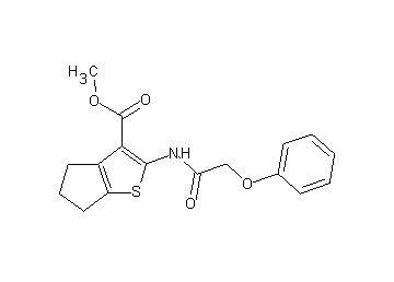 methyl 2-[(phenoxyacetyl)amino]-5,6-dihydro-4H-cyclopenta[b]thiophene-3-carboxylate