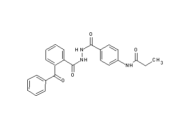N-(4-{[2-(2-benzoylbenzoyl)hydrazino]carbonyl}phenyl)propanamide