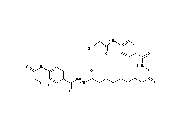 N,N'-[(1,9-dioxo-1,9-nonanediyl)bis(2,1-hydrazinediylcarbonyl-4,1-phenylene)]dipropanamide