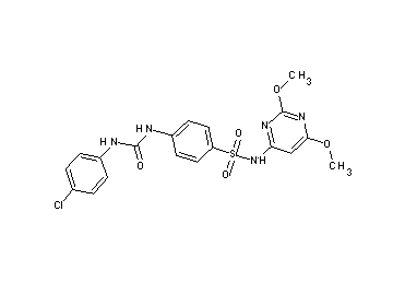 4-({[(4-chlorophenyl)amino]carbonyl}amino)-N-(2,6-dimethoxy-4-pyrimidinyl)benzenesulfonamide