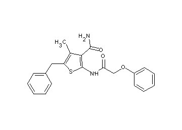 5-benzyl-4-methyl-2-[(phenoxyacetyl)amino]-3-thiophenecarboxamide