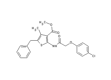methyl 5-benzyl-2-{[(4-chlorophenoxy)acetyl]amino}-4-methyl-3-thiophenecarboxylate