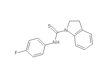 N-(4-fluorophenyl)-1-indolinecarbothioamide
