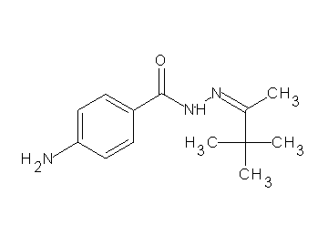 4-amino-N'-(1,2,2-trimethylpropylidene)benzohydrazide