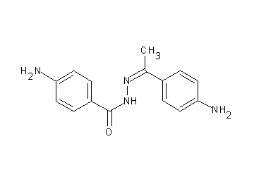 4-amino-N'-[1-(4-aminophenyl)ethylidene]benzohydrazide