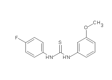 N-(4-fluorophenyl)-N'-(3-methoxyphenyl)thiourea