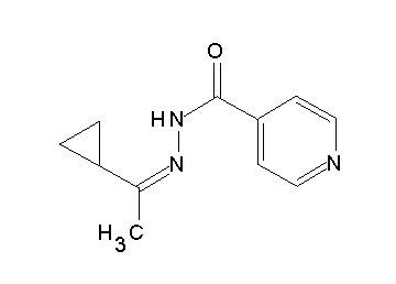 N'-(1-cyclopropylethylidene)isonicotinohydrazide