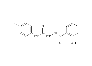 N-(4-fluorophenyl)-2-(2-hydroxybenzoyl)hydrazinecarbothioamide