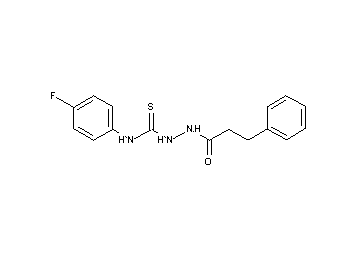 N-(4-fluorophenyl)-2-(3-phenylpropanoyl)hydrazinecarbothioamide