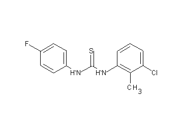 N-(3-chloro-2-methylphenyl)-N'-(4-fluorophenyl)thiourea
