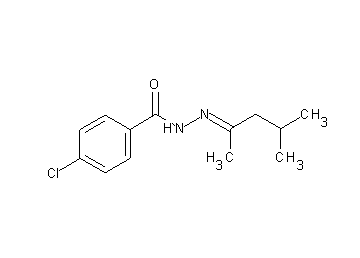 4-chloro-N'-(1,3-dimethylbutylidene)benzohydrazide - Click Image to Close