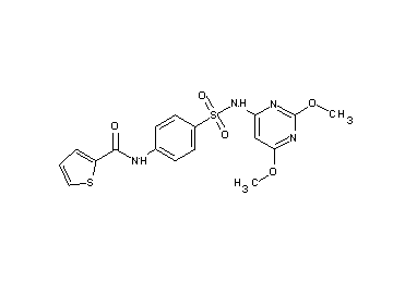 N-(4-{[(2,6-dimethoxy-4-pyrimidinyl)amino]sulfonyl}phenyl)-2-thiophenecarboxamide - Click Image to Close