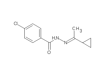 4-chloro-N'-(1-cyclopropylethylidene)benzohydrazide