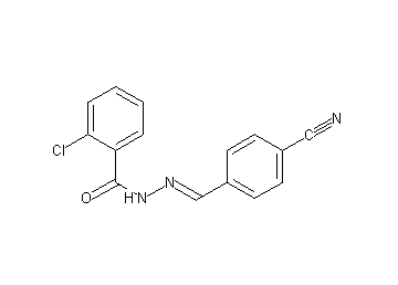 2-chloro-N'-(4-cyanobenzylidene)benzohydrazide - Click Image to Close