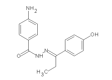 4-amino-N'-[1-(4-hydroxyphenyl)propylidene]benzohydrazide