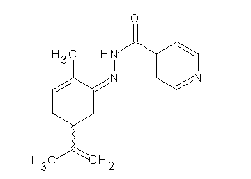 N'-(5-isopropenyl-2-methyl-2-cyclohexen-1-ylidene)isonicotinohydrazide