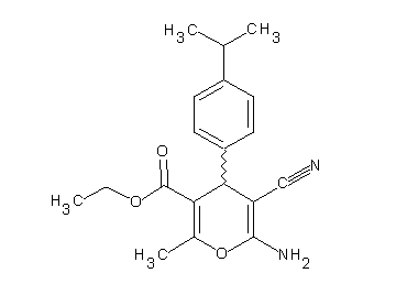 ethyl 6-amino-5-cyano-4-(4-isopropylphenyl)-2-methyl-4H-pyran-3-carboxylate