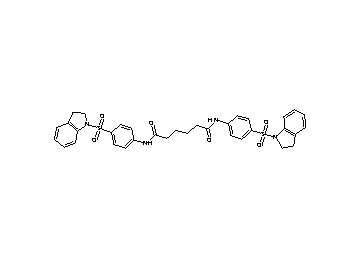 N,N'-bis[4-(2,3-dihydro-1H-indol-1-ylsulfonyl)phenyl]hexanediamide