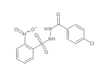 4-chloro-N'-[(2-nitrophenyl)sulfonyl]benzohydrazide