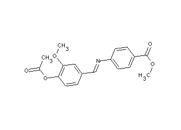 methyl 4-{[4-(acetyloxy)-3-methoxybenzylidene]amino}benzoate