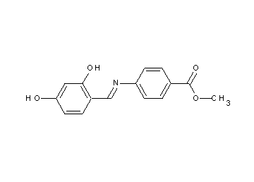 methyl 4-[(2,4-dihydroxybenzylidene)amino]benzoate