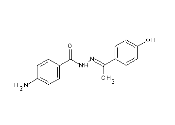 4-amino-N'-[1-(4-hydroxyphenyl)ethylidene]benzohydrazide
