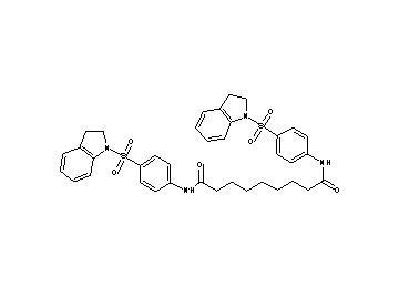 N,N'-bis[4-(2,3-dihydro-1H-indol-1-ylsulfonyl)phenyl]nonanediamide