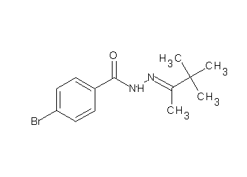 4-bromo-N'-(1,2,2-trimethylpropylidene)benzohydrazide