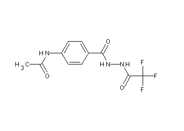N-(4-{[2-(trifluoroacetyl)hydrazino]carbonyl}phenyl)acetamide