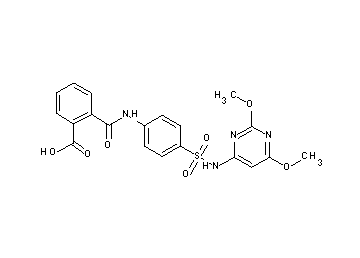 2-{[(4-{[(2,6-dimethoxy-4-pyrimidinyl)amino]sulfonyl}phenyl)amino]carbonyl}benzoic acid