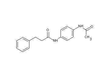 N-[4-(acetylamino)phenyl]-3-phenylpropanamide