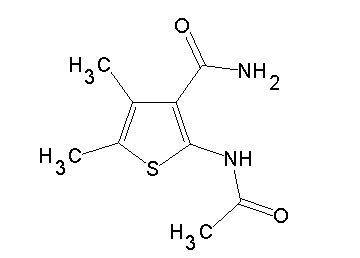 2-(acetylamino)-4,5-dimethyl-3-thiophenecarboxamide