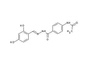N-(4-{[2-(2,4-dihydroxybenzylidene)hydrazino]carbonyl}phenyl)acetamide