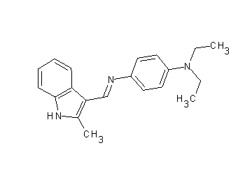 N,N-diethyl-N'-[(2-methyl-1H-indol-3-yl)methylene]-1,4-benzenediamine