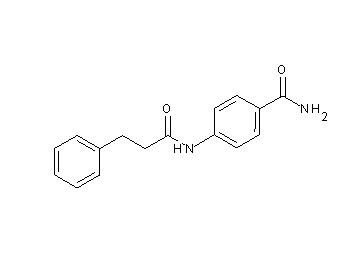 4-[(3-phenylpropanoyl)amino]benzamide