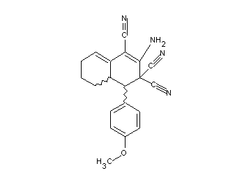 2-amino-4-(4-methoxyphenyl)-4a,5,6,7-tetrahydro-1,3,3(4H)-naphthalenetricarbonitrile