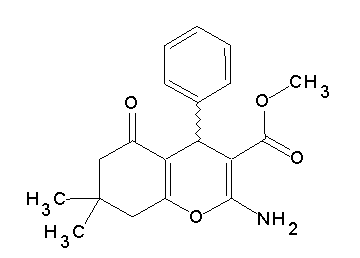 methyl 2-amino-7,7-dimethyl-5-oxo-4-phenyl-5,6,7,8-tetrahydro-4H-chromene-3-carboxylate
